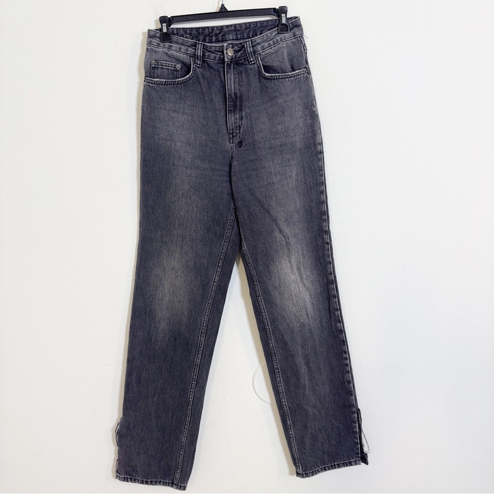 Ksubi playback Jean throwback grey side slit ankle jeans